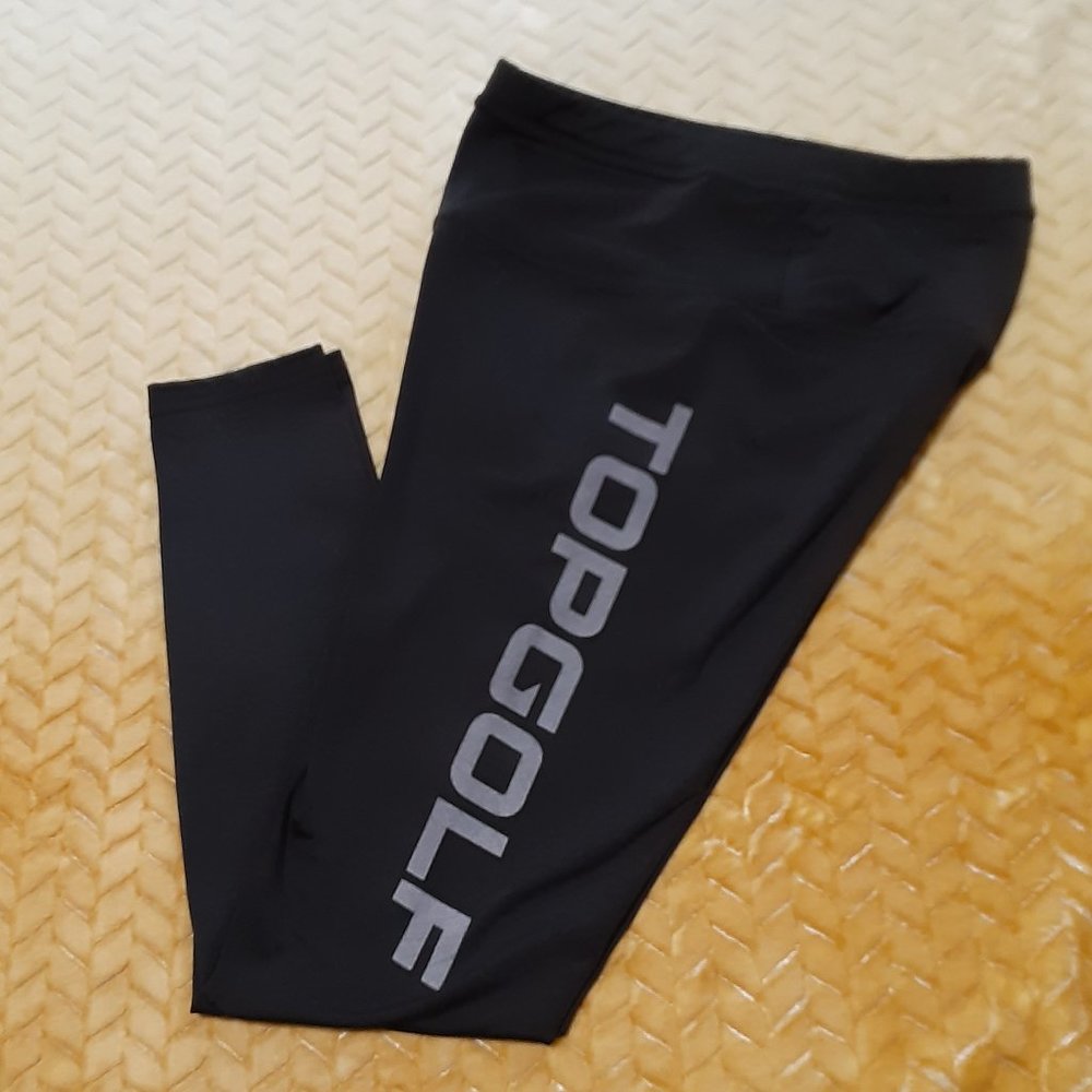 Women's Top Golf Black Leggings Size Small EUC.